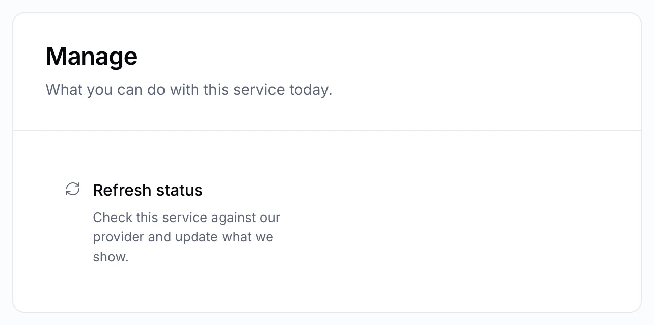 The actions of an email service